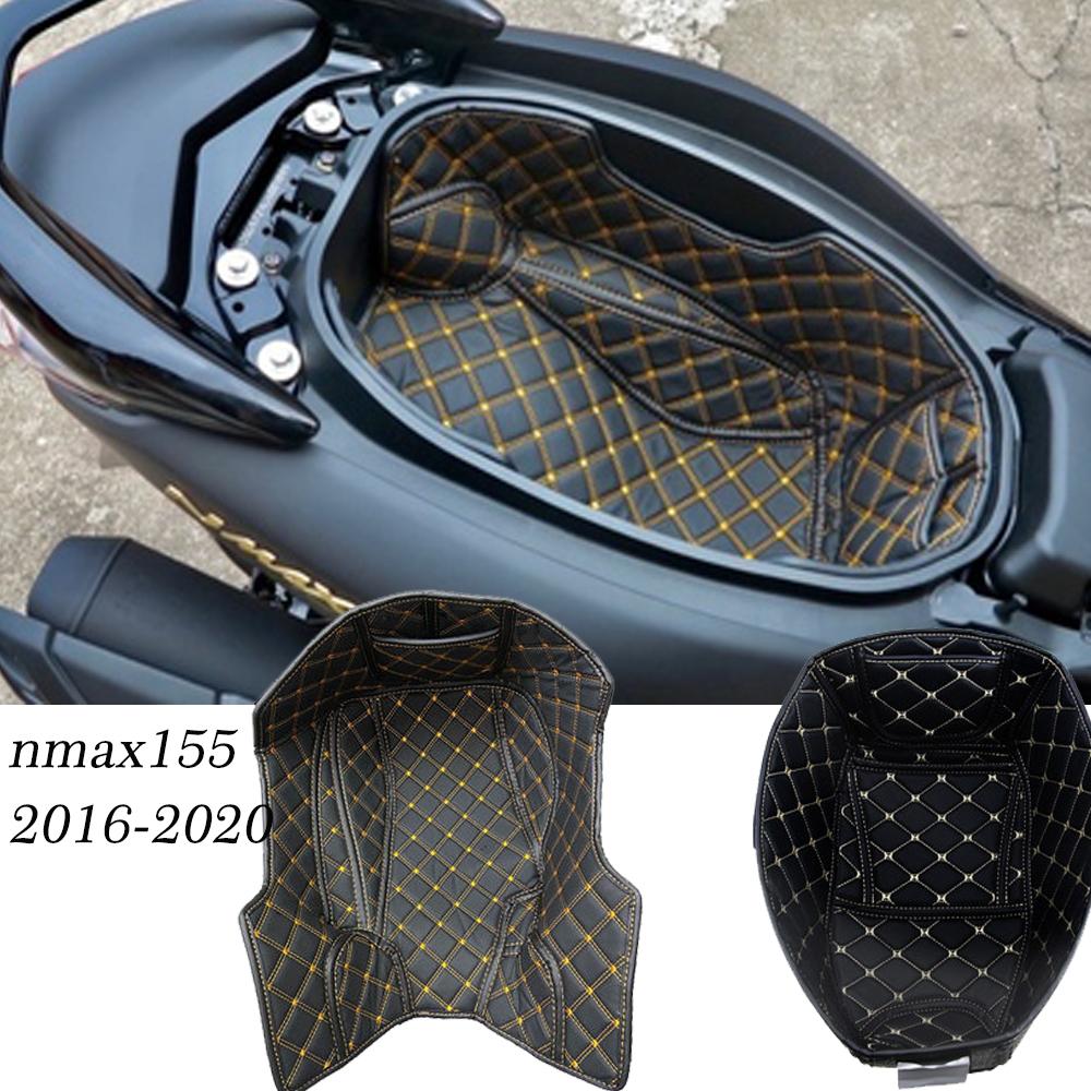 Motorcycle Seat Storage Box Leather For Yamaha NMAX155 N MAX NMAX