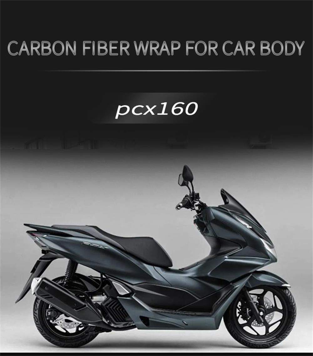 PCX Motorcycle 3D Carbon Fiber Faring Sticker Tankpad Decoration Protection  Decals for Honda PCX160 2021 2022 Accessories