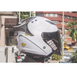 Motorcycle Helmet Rear Trim Helmet Spoiler Deflector Accessories For KYT Kyt GS