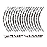 KODASKIN 2D Wheel Rim Emblem Sticker Decal for Yamaha TMAX530SX TMAX 530 SX  yzf tmax 530