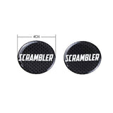 KODASKIN Motorcycle 3D Carbon Timing Belt Cover Front and Rear Round Decal for Ducati Scrambler