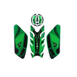 KODASKIN 3D Printing Gas Cap Fuel Tank Pad Sticker Decal Protection for Z900 Z650 NINJA650 ER6F Green Color