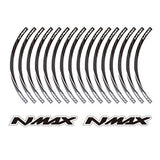 KODASKIN 2D Printing Wheel Rim Emblem Sticker Decal for Yamaha NMAX NMAX125 NMAX155