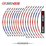 KODASKIN G310GS Motorcycle  Wheel Decals 12rim Stickers Set for BMW G310 GS G310GS 19''17'' Stripes