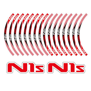 KODASKIN Decal Big Wheel Rim Motorcycle 2D Emblem Round Sticker for NIU N1s