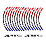 KODASKIN 2D Wheel Rim Emblem Sticker Decal for Yamaha XMAX300 xmax 300 yzf