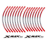 KODASKIN 2D Wheel Rim Emblem Sticker Decal for Yamaha XMAX300 xmax 300 yzf