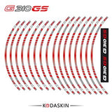 KODASKIN G310GS Motorcycle  Wheel Decals 12rim Stickers Set for BMW G310 GS G310GS 19''17'' Stripes