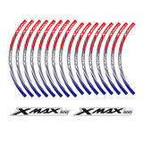 KODASKIN 2D Wheel Rim Emblem Sticker Decal for Yamaha XMAX300 xmax 300 yzf