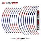 KODASKIN G310GS Motorcycle  Wheel Decals 12rim Stickers Set for BMW G310 GS G310GS 19''17'' Stripes