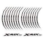 KODASKIN 2D Wheel Rim Emblem Sticker Decal for Yamaha XMAX300 xmax 300 yzf