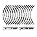 KODASKIN 2D Wheel Rim Emblem Sticker Decal for Yamaha TMAX530SX TMAX 530 SX  yzf tmax 530