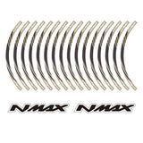 KODASKIN 2D Printing Wheel Rim Emblem Sticker Decal for Yamaha NMAX NMAX125 NMAX155