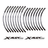 KODASKIN 2D Wheel Rim Emblem Sticker Decal for Yamaha XMAX400 XMAX 400