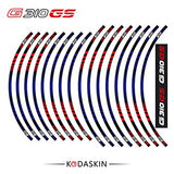 KODASKIN G310GS Motorcycle  Wheel Decals 12rim Stickers Set for BMW G310 GS G310GS 19''17'' Stripes