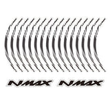 KODASKIN 2D Printing Wheel Rim Emblem Sticker Decal for Yamaha NMAX NMAX125 NMAX155