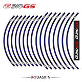 KODASKIN G310GS Motorcycle  Wheel Decals 12rim Stickers Set for BMW G310 GS G310GS 19''17'' Stripes