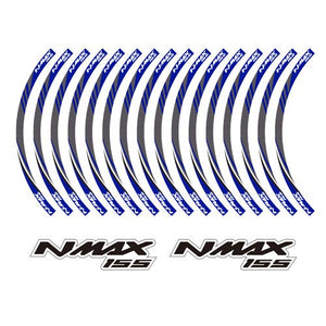 KODASKIN 2D Printing Wheel Rim Emblem Sticker Decal for Yamaha NMAX NMAX155 YZF nmax