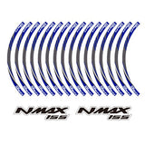 KODASKIN 2D Printing Wheel Rim Emblem Sticker Decal for Yamaha NMAX NMAX155 YZF nmax