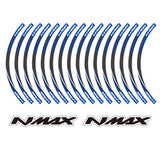 KODASKIN 2D Printing Wheel Rim Emblem Sticker Decal for Yamaha NMAX NMAX125 NMAX155