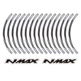 KODASKIN 2D Printing Wheel Rim Emblem Sticker Decal for Yamaha NMAX NMAX125 NMAX155