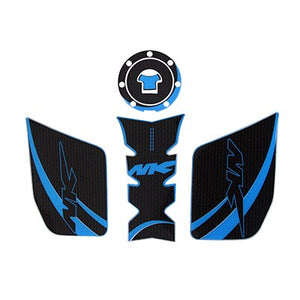 KODASKIN 3D Printing Gas Cap Tank Traction Pad Knee Fuel Side Grip for CFMOTO 250NK 400NK 650NK Black&Blue