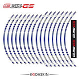 KODASKIN G310GS Motorcycle  Wheel Decals 12rim Stickers Set for BMW G310 GS G310GS 19''17'' Stripes