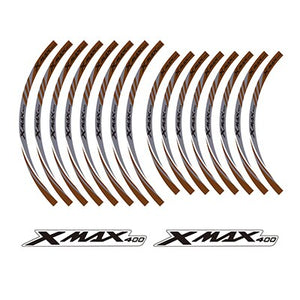 KODASKIN 2D Wheel Rim Emblem Sticker Decal for Yamaha XMAX400 XMAX 400