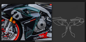 Motorcycle 2D Body Full Kits Decoration Carbon Fairing Emblem Sticker Decal Accessories for Aprilia RS660 rs660