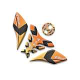 KODASKIN Motor 3D Printing  Fuel Tank Pad Orange Sticker for SUZUKI GSX250R