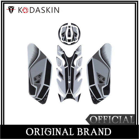 KODASKIN 3D Printing Gas Cap Fuel Tank Pad Sticker De'ca'l Protection for Z900 Z650 NINJA650 ER6F Gray Color