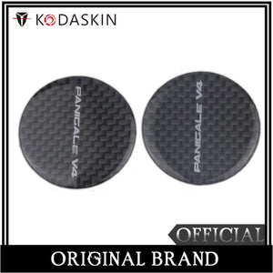 KODASKIN Motorcycle 3D Carbon Timing Belt Cover Front and Rear Round Decal for Ducati panigale v4