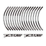 KODASKIN 2D Wheel Rim Emblem Sticker Decal for Yamaha TMAX530SX TMAX 530 SX  yzf tmax 530