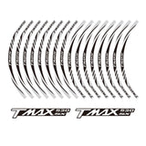 KODASKIN 2D Wheel Rim Emblem Sticker Decal for Yamaha TMAX530SX TMAX 530 SX  yzf tmax 530