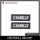 KODASKIN Motorcycle 3D Carbon Timing Belt Cover Front and Rear Round Decal for Ducati Scrambler