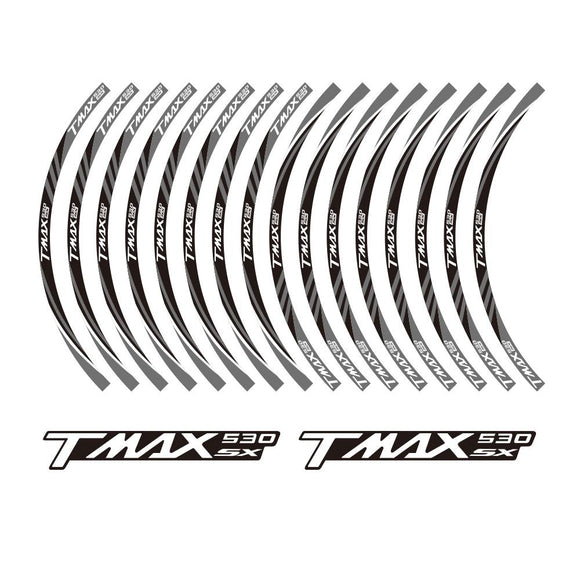 KODASKIN 2D Wheel Rim Emblem Sticker Decal for Yamaha TMAX530SX TMAX 530 SX  yzf tmax 530