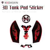 KODASKIN Motor 3D  Fuel Tank Pad Protection Decal Triple Tree Sticker Red for SUZUKI GW250 accessories