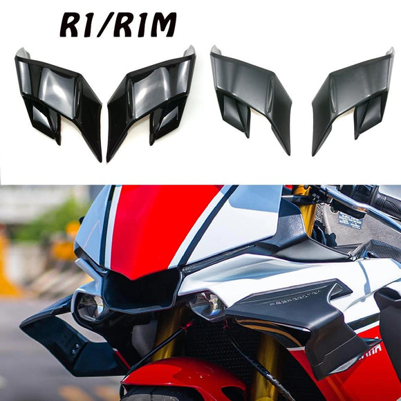 Motorcycle Aerodynamic Winglets Windshield Fairings For Yamaha R1 R1M R1 M 2015-2023 Fixed Wind Wing accessories