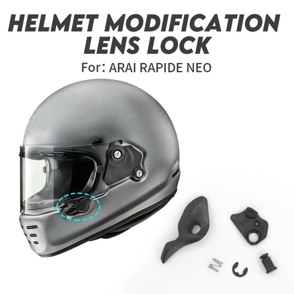 For ARAI RAPIDE NEO Motorcycle Helmets Shield Cover Set Visor Base Plate Visor Lens Lock Latch Accessories