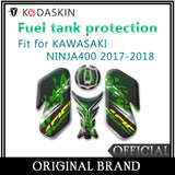 KODASKIN 3D Printing Gas Traction Fuel Tank Pad Protection Sticker Decal Green Fit for KAWASAKI NINJA400 2017-2018