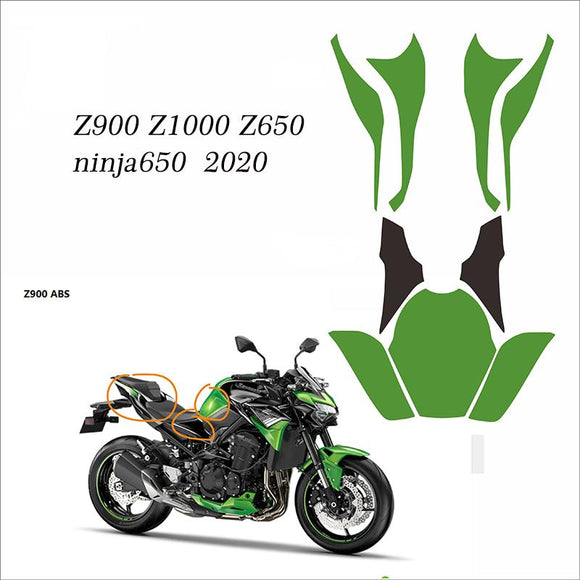 Motorcycle TPU Scratch Fairing Sticker Body Full Kits Decoration Decal For Z900 Z1000 Z650 NINJA650 2020  Accessories