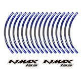 KODASKIN 2D Printing Wheel Rim Emblem Sticker Decal for Yamaha NMAX NMAX155 YZF nmax