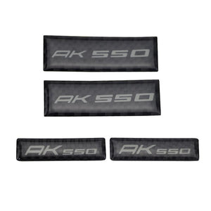 AK550 Motorcycle 3D Raise Real Carbon Stickers Emblem Decals for Motorbike KYMCO AK550