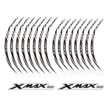 KODASKIN 2D Wheel Rim Emblem Sticker Decal for Yamaha XMAX300 xmax 300 yzf