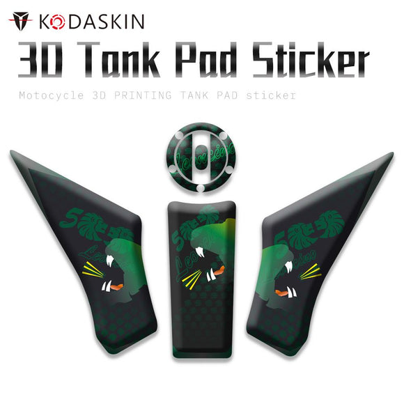 KODASKIN Motor 3D Fuel Tank Protection Decal Tank Pad Sticker Green for BENELLI Leoncino