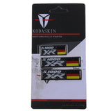 KODASKIN  Carbon Sticker Emblem Decal for BMW S1000XR one set/3pieces