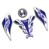 KODASKIN  Fuel Tank Cap Sticker Fish Sticker Sticker Fit For SUZUKI GSX250R  GSXR250 (Blue)