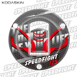 KODASKIN  3D Printing Fiber Fuel Gas Oil Cap Tank Pad Decal Protection For PEUGEOT speedfight125 sf125