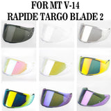 For MT V-14 Rapide Targo Blade 2 Motorcycle Helmet Visor Anti-UV PC Visor Lens Replacement Visor