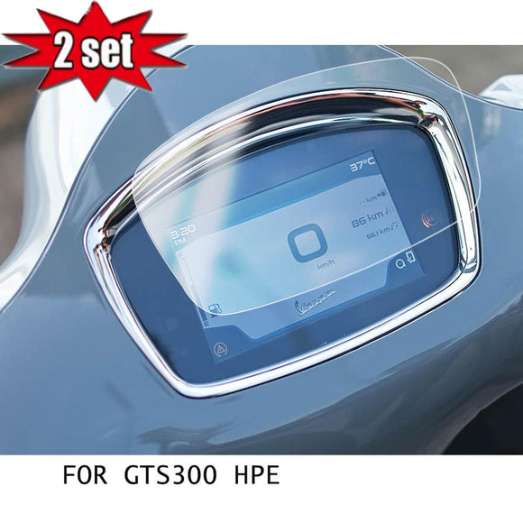 2 Set GTS300 HPE Motorcycle TPU Dashboard screen Instrument Protection For Vespa GTS300 HPE Super Tech gts300 super tech